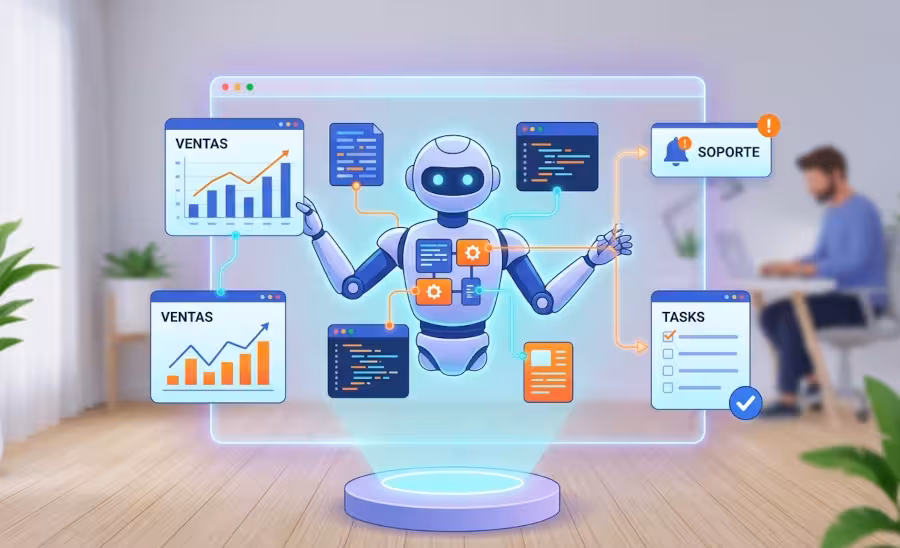 Configuración y uso de un Agente de IA para empresas en 2026.