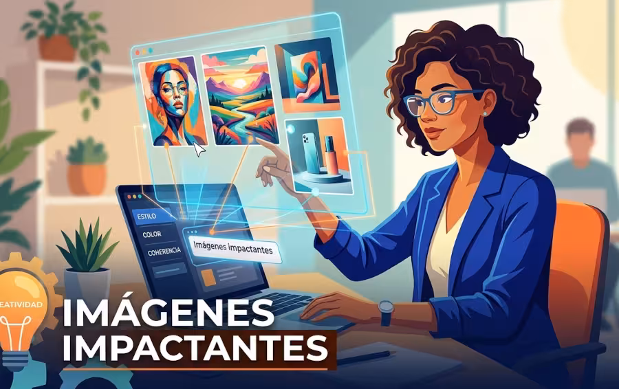 Diseño de imágenes impactantes con inteligencia artificial.