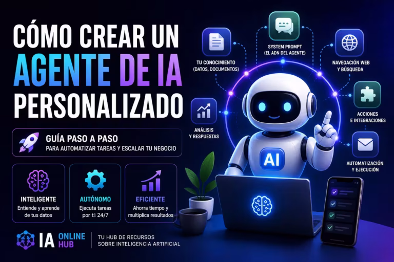 Cómo crear un agente de IA personalizado para automatizar tareas, analizar datos y mejorar la productividad